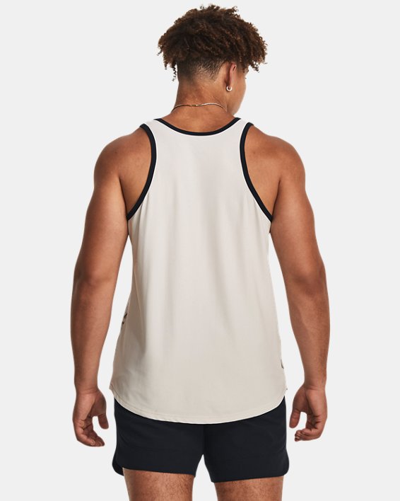 Men's Project Rock Iso-Chill Muscle Tank in Green image number 1
